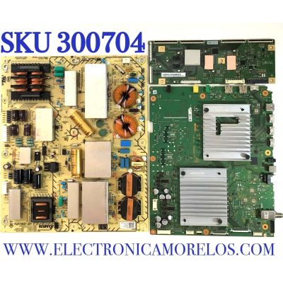 KIT DE TARJETAS PARA TV SONY BRAVIA 4K·UHD·HDR / MAIN A5014158A 154 / 1-006-894-21 / 100689421 / T-CON 6871L-6385A / 6870C-0848A / LE650PQL (HN)(A1) / FUENTE 100640212 / 1-006-402-12 / AP-P502AM A / PANEL YDAS065UNG01 / MODELO XBR-65A8H / XBR65A8H